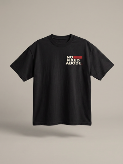 No Fixed Abode Oversized Tee / Black view 1